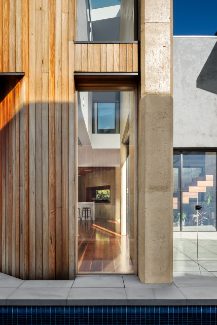 Boulevard House contemporain-piscine