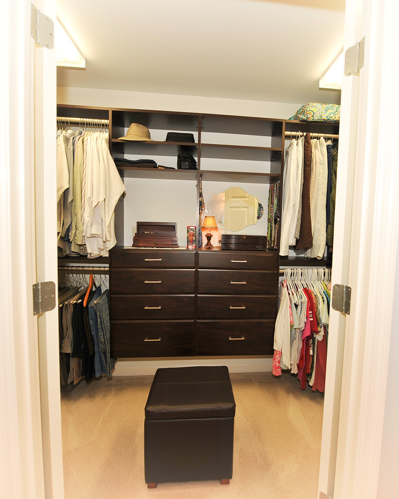 Example of a transitional closet design in Birmingham