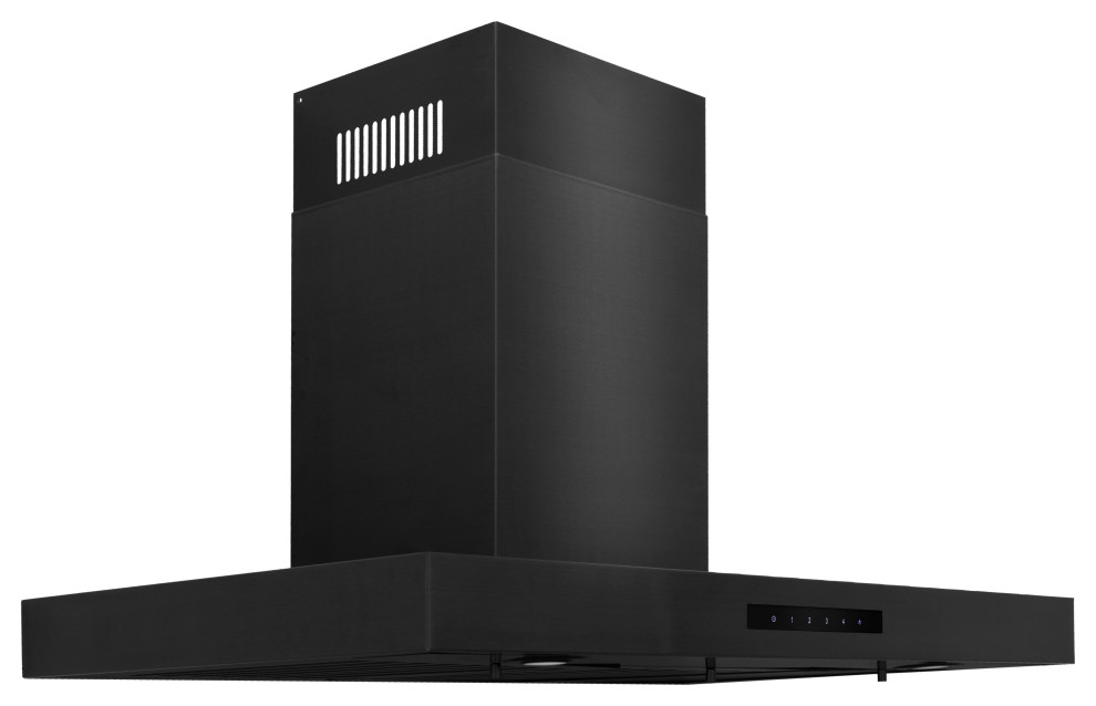 ZLINE 36" Convertible Vent Wall Mount Range Hood, Black Stainless