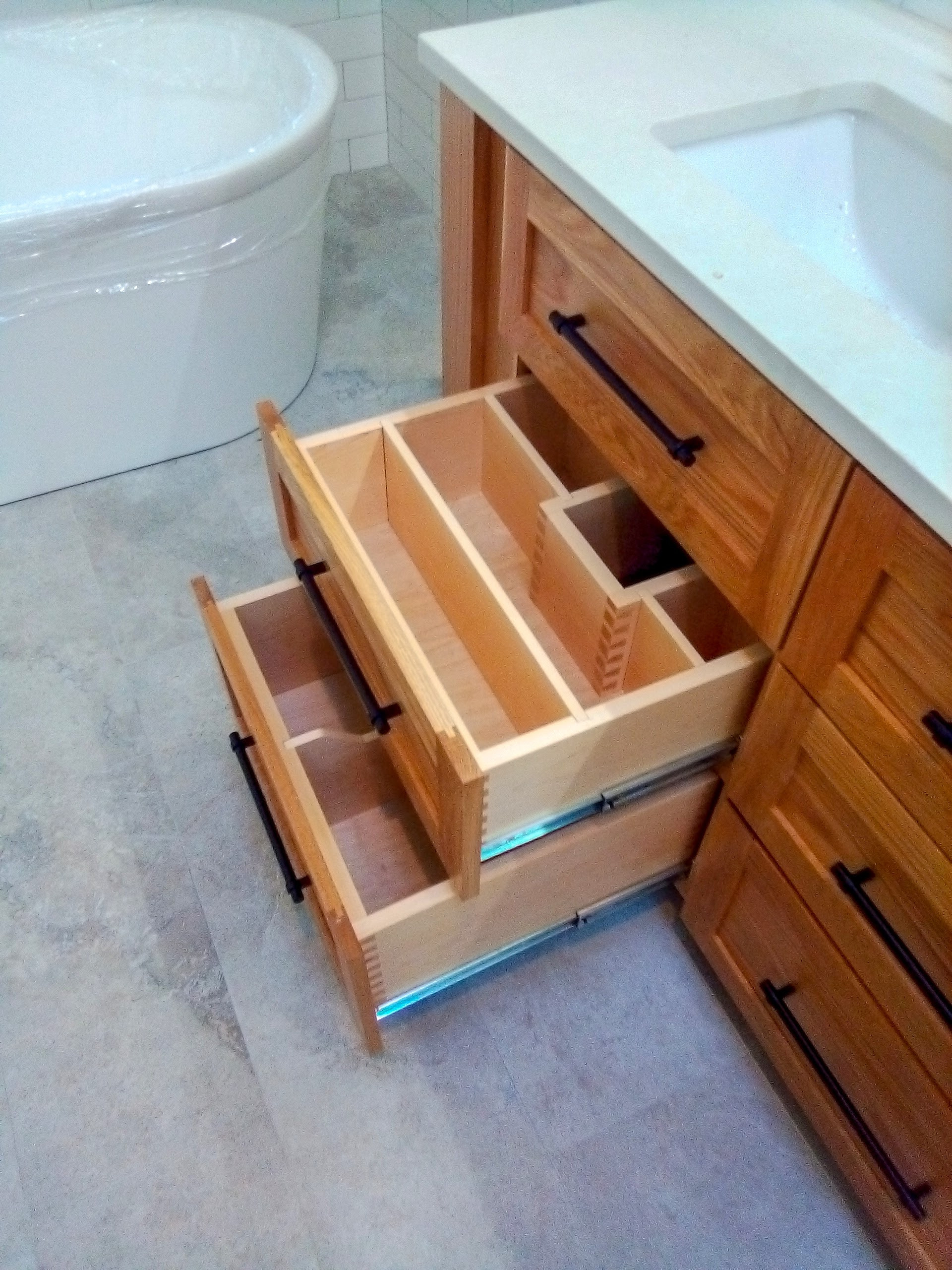 Custom White Oak Vanity