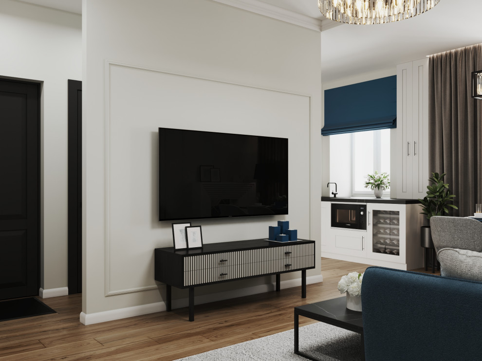 Дизайн интерьера трехкомнатной квартиры "Квартира в стиле современная классика"