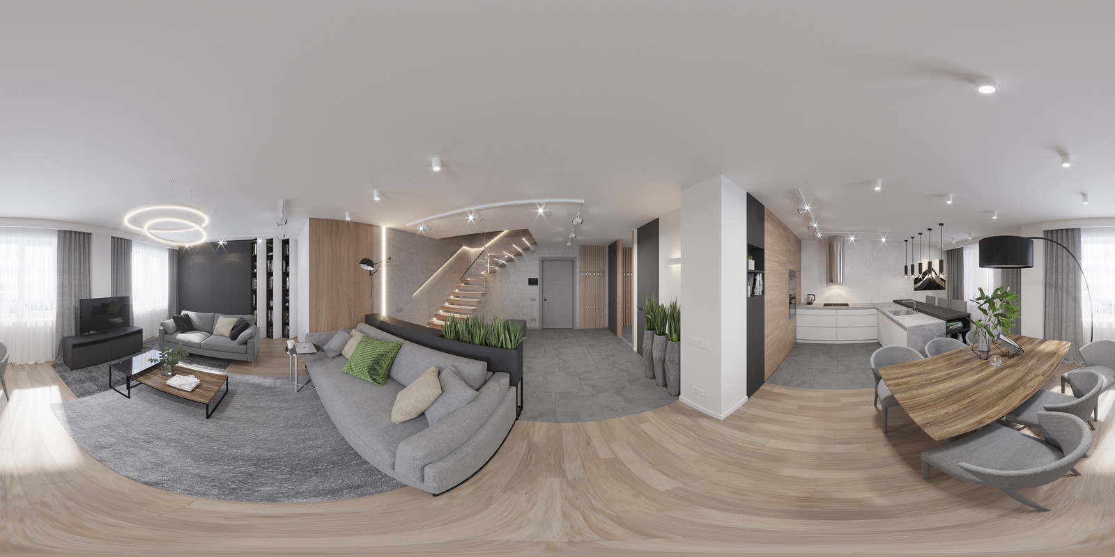 Бетон и дерево