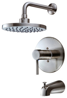 Hardware House 13-5627 Satin Nickel Tub / Shower Combo Faucet ... Hardware House 13-5627 Satin Nickel Tub / Shower Combo Faucet ...