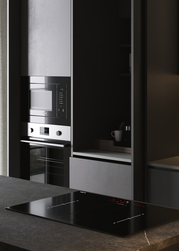 Кухня в большом доме.