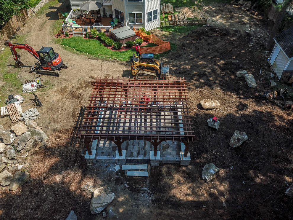 Réalisation d'une maison chalet.