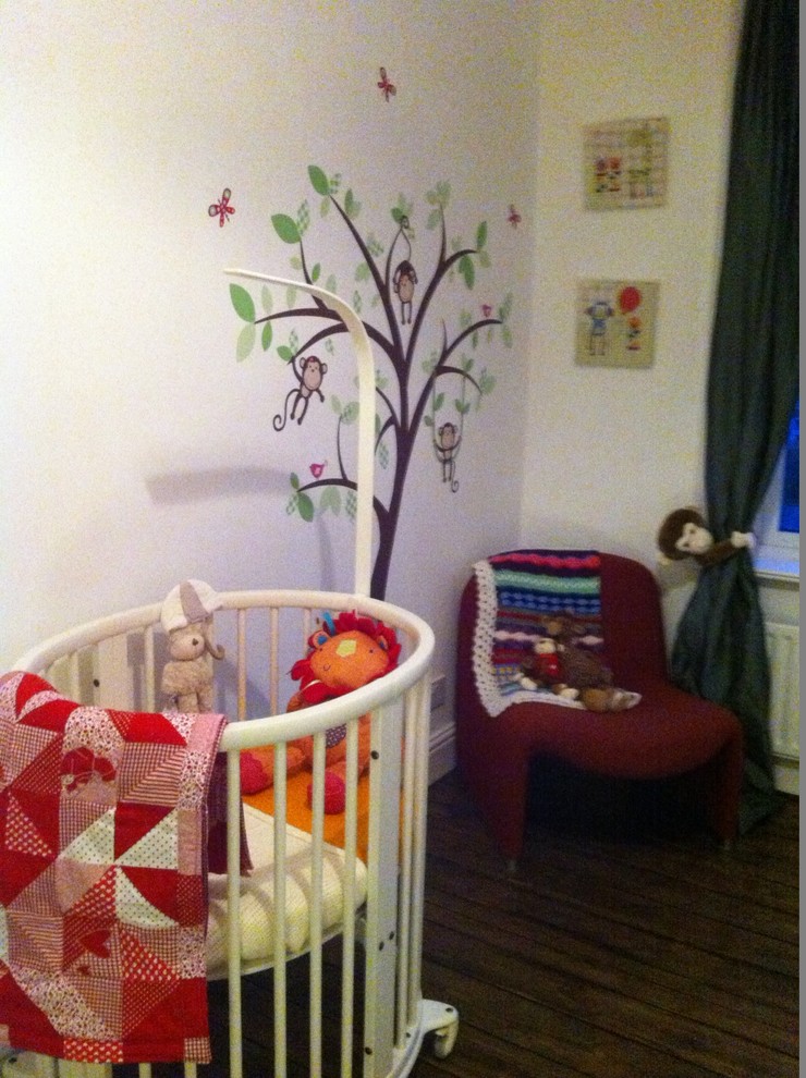 This is an example of a mid-sized modern nursery in Dorset.