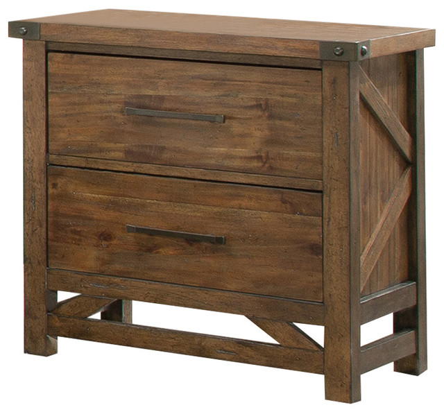 Tanika Nightstand Rustic Nightstands And Bedside Tables by
