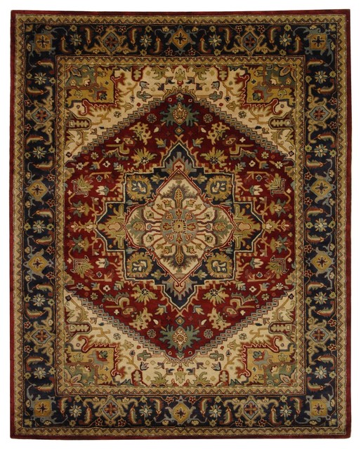 Safavieh Classic Collection CL225 Rug, Multi/Red, 3'x5'