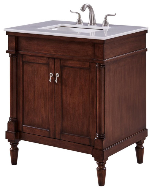 30" Single Bathroom Vanity - Traditional - Bathroom Vanities And Sink ...