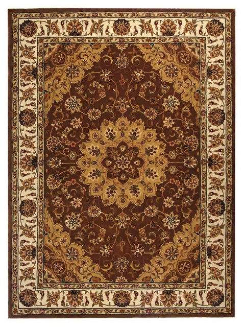 Hand-Tufted Tan And Ivory Rug Runner, 2'3"X8'