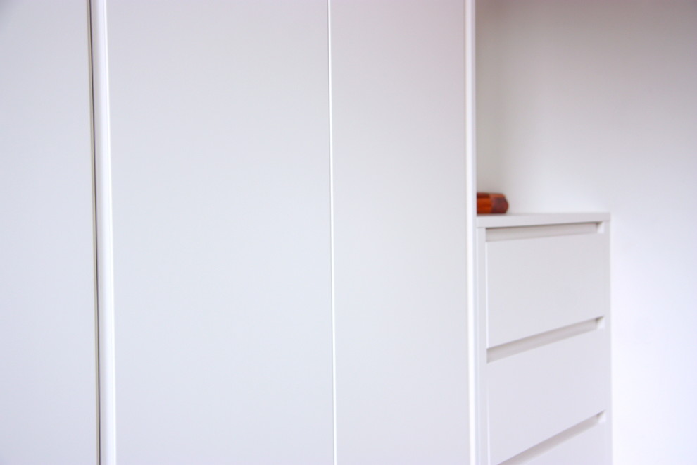 Kids Room Spray painted white wardrobe