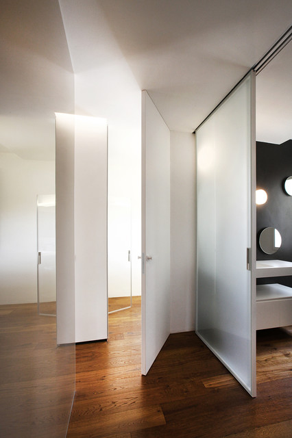 Loft A contemporary-hallway-and-landing