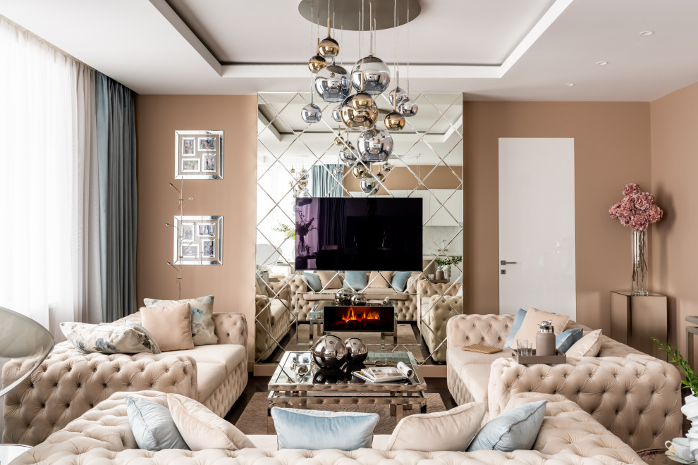 Бежевый и зеркала