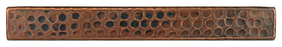 Premier Copper Products T18DBH_PKG8 1" x 8" Hammered Copper Tile - Quantity 8