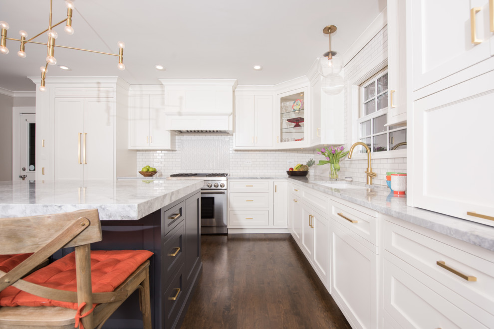 Highland Park Kitchen & Living Room - Transitional - Kitchen - Chicago ...