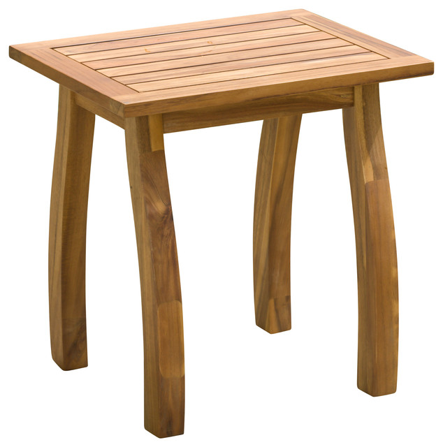 Sa Acacia Accent Table Transitional Outdoor Side Tables By Sa Acacia Accent Table