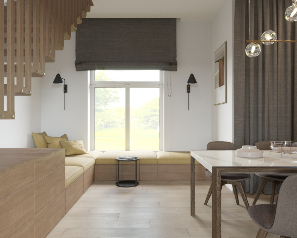 Интерьер кухни в проекте частного дома с.Рощино