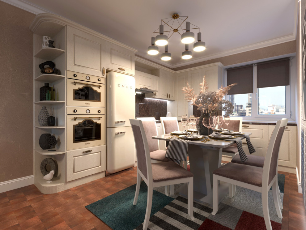 Кухня - гостиная в загородном доме. Прованс/современная классика