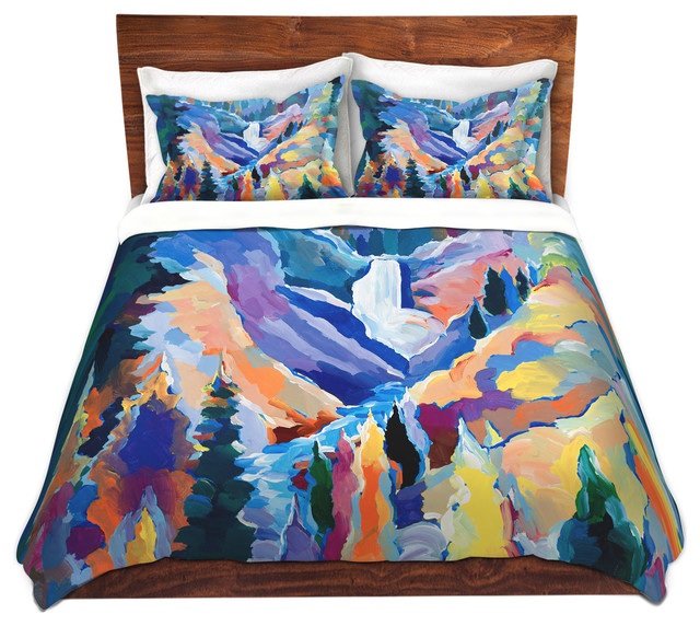 Yellowstone Microfiber Duvet Cover Contemporary Duvet Covers