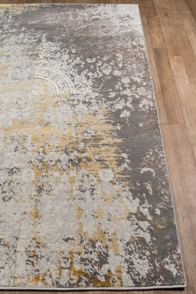 Luxe Rug, Gold Contemporary Area Rugs by Home Brands USA Houzz