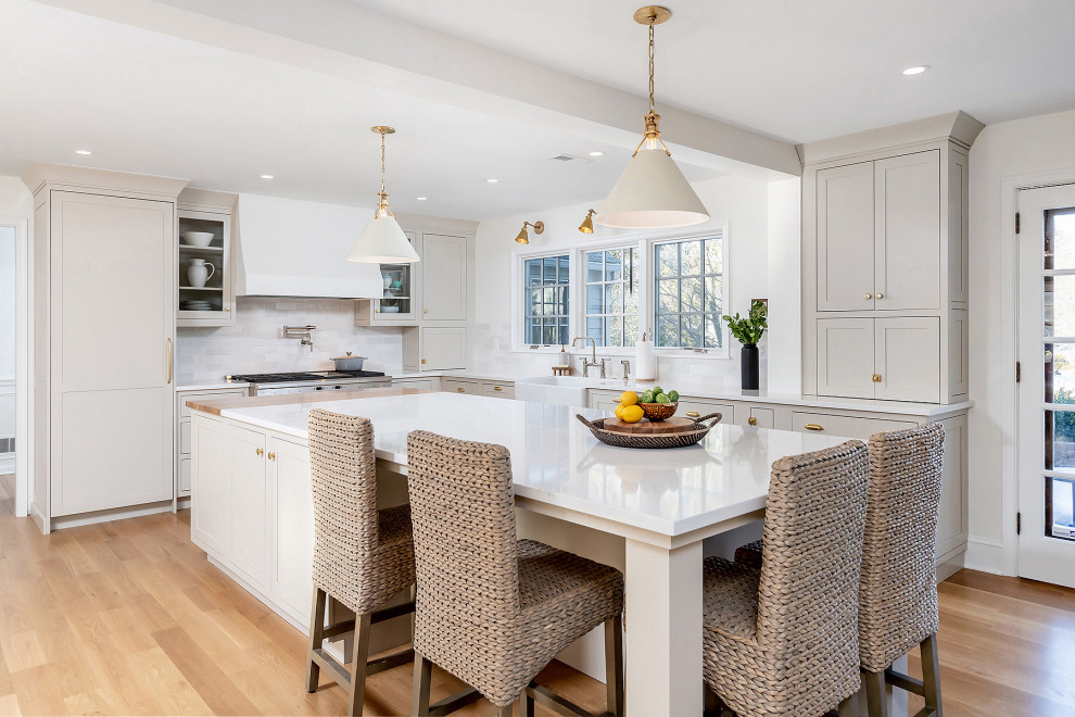 Transitional Kitchen Remodel Blends Traditional Design - Transitional ...