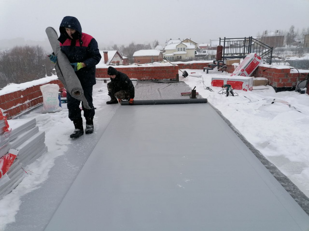 Плоская кровля для частного дома в п. Вознесенское