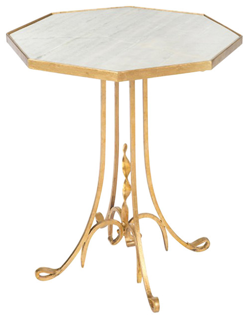 Aidan Gray Lund Side Table in Gold Set of 2 F400