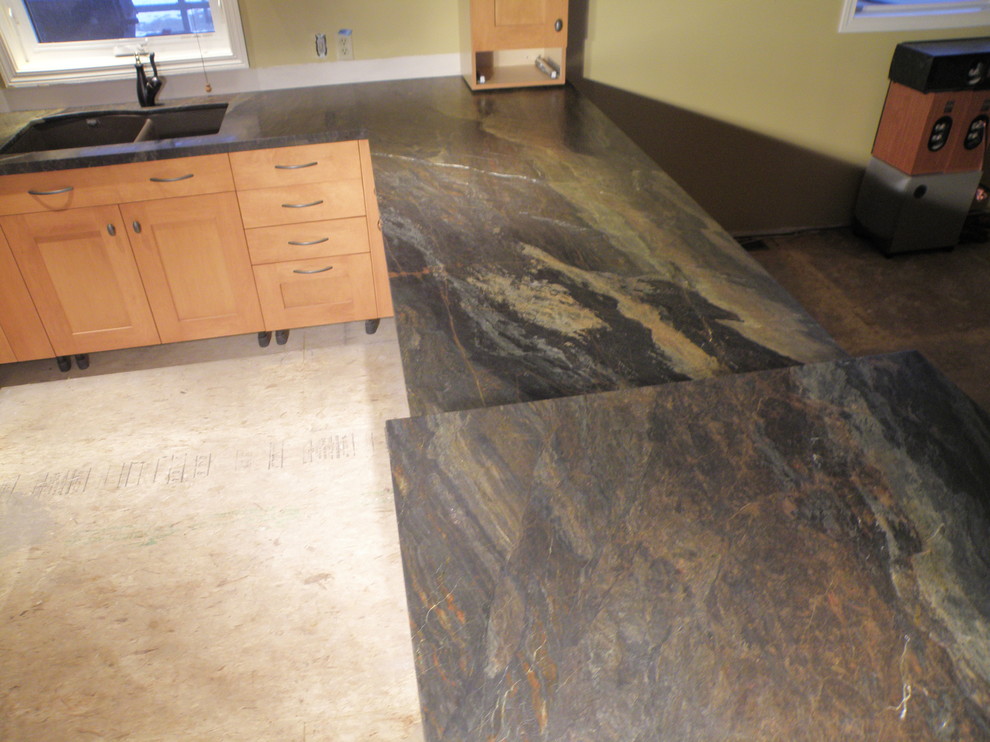 Kitchen Countertops Cleopatra Granite Leather Finish Calgary by