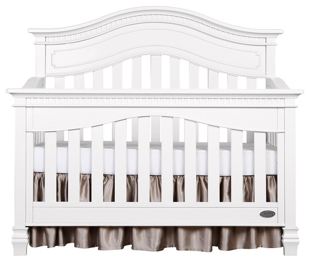 Evolur Cheyenne 5 in 1  Convertible Crib in Distress White, Distressed White