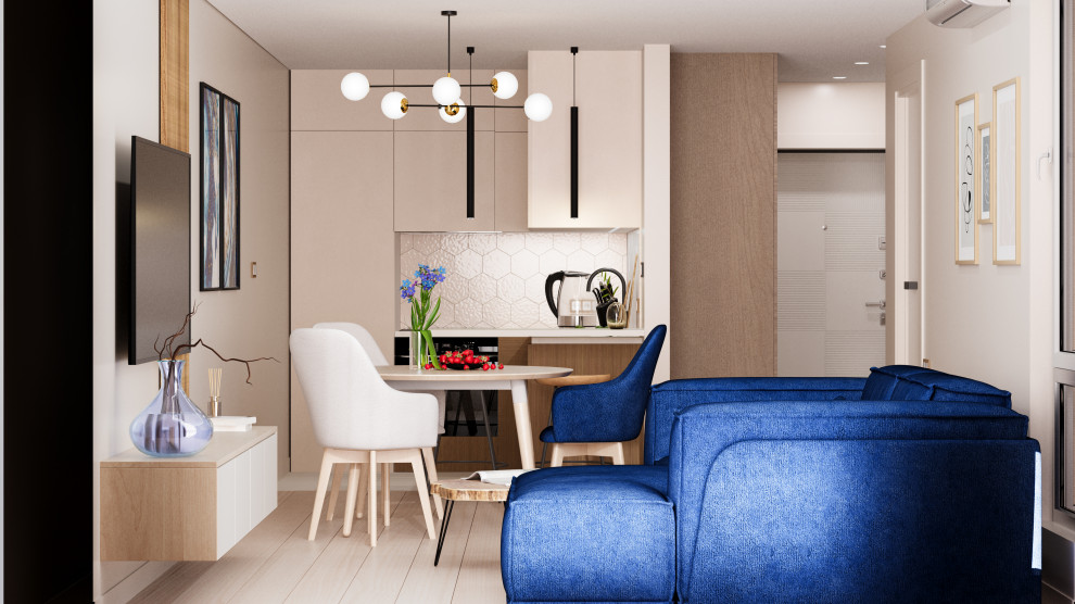 Однокомнатная квартира в смешанном стиле