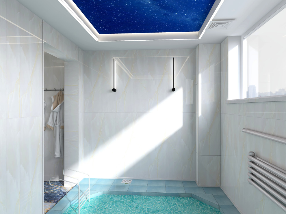 Дизайн проект коммерческого помещения с авторским надзором Сауна "Fun"