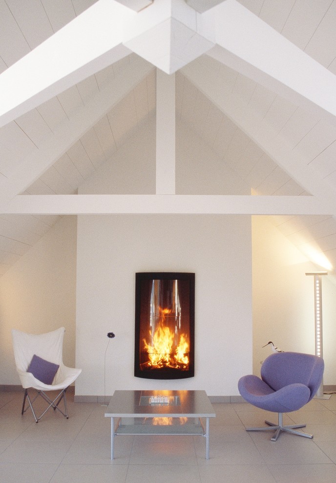 Modern living room in Devon.