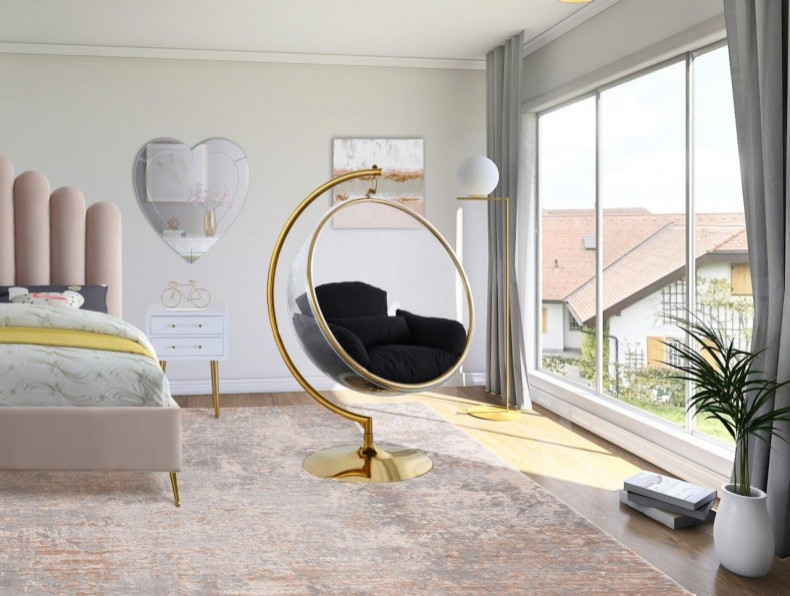 На фото: нейтральная детская среднего размера в стиле модернизм с спальным местом для подростка