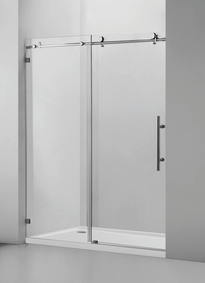 Ratel Single Sliding Frameless Shower Door (60" W X 76" H