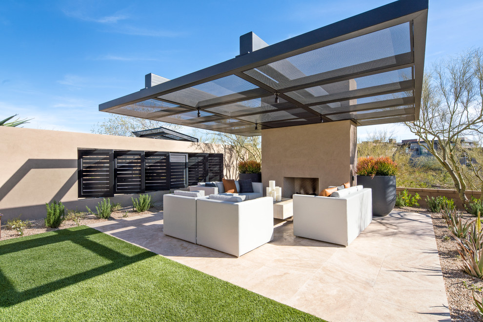 This is an example of a modern patio in Phoenix.