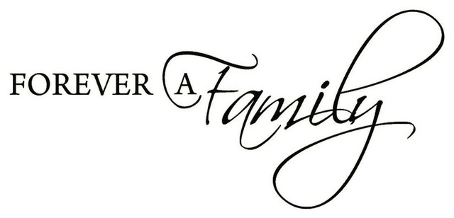 Forever a Family Wall Decals Stickers Quotes Family Wall Decor Sayings ...