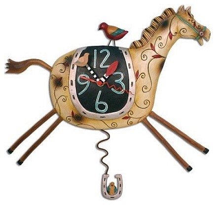 Horse Play Pendulum Wall Clock by Allen Designs - Wall Clocks - by ... Horse Play Pendulum Wall Clock by Allen Designs - Wall Clocks - by ...