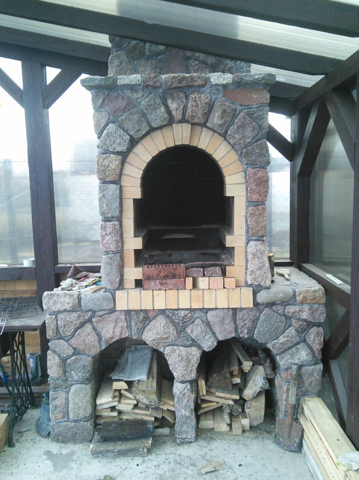 Печи, камины, барбекю, мозаика