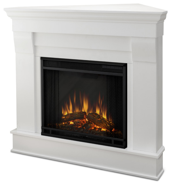 Real Flame Cau White Electric Corner Fireplace Contemporary Real Flame Cau White Electric Corner Fireplace Contemporary Indoor Fireplaces By Com