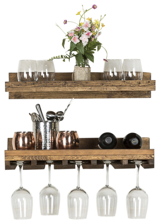 Rustic Luxe Tiered Wine Rack