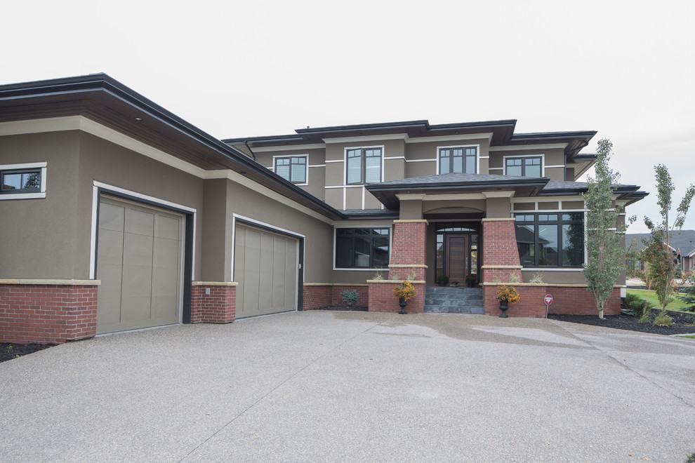 Transitional exterior in Calgary.