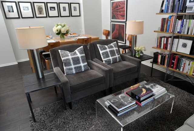 Hyde Park Loft contemporary-vardagsrum