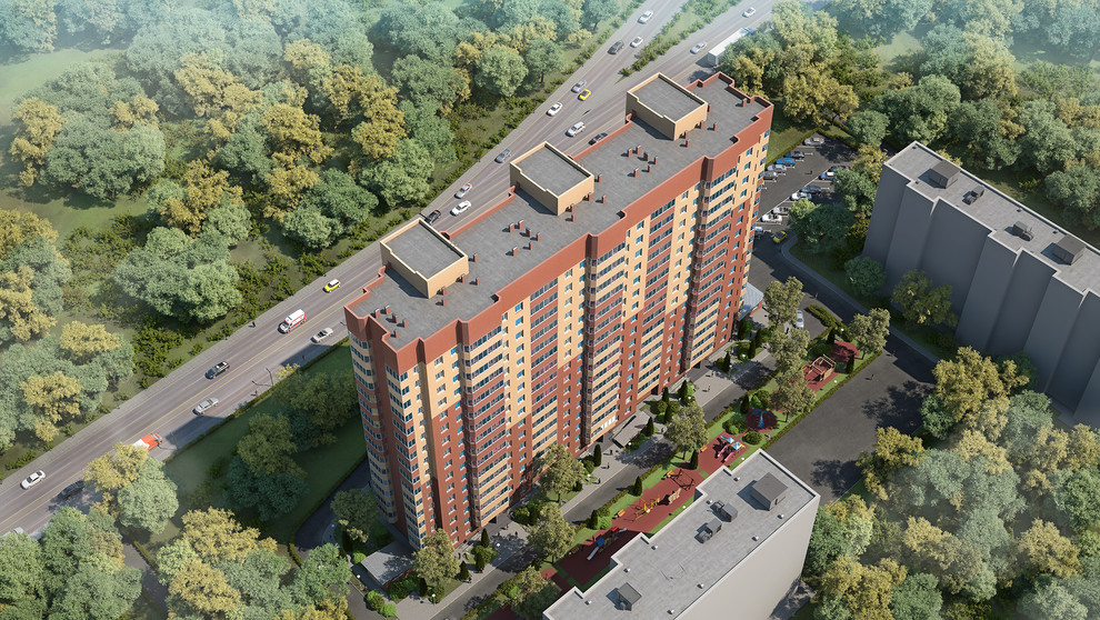 3D визуализация многоквартирного дома