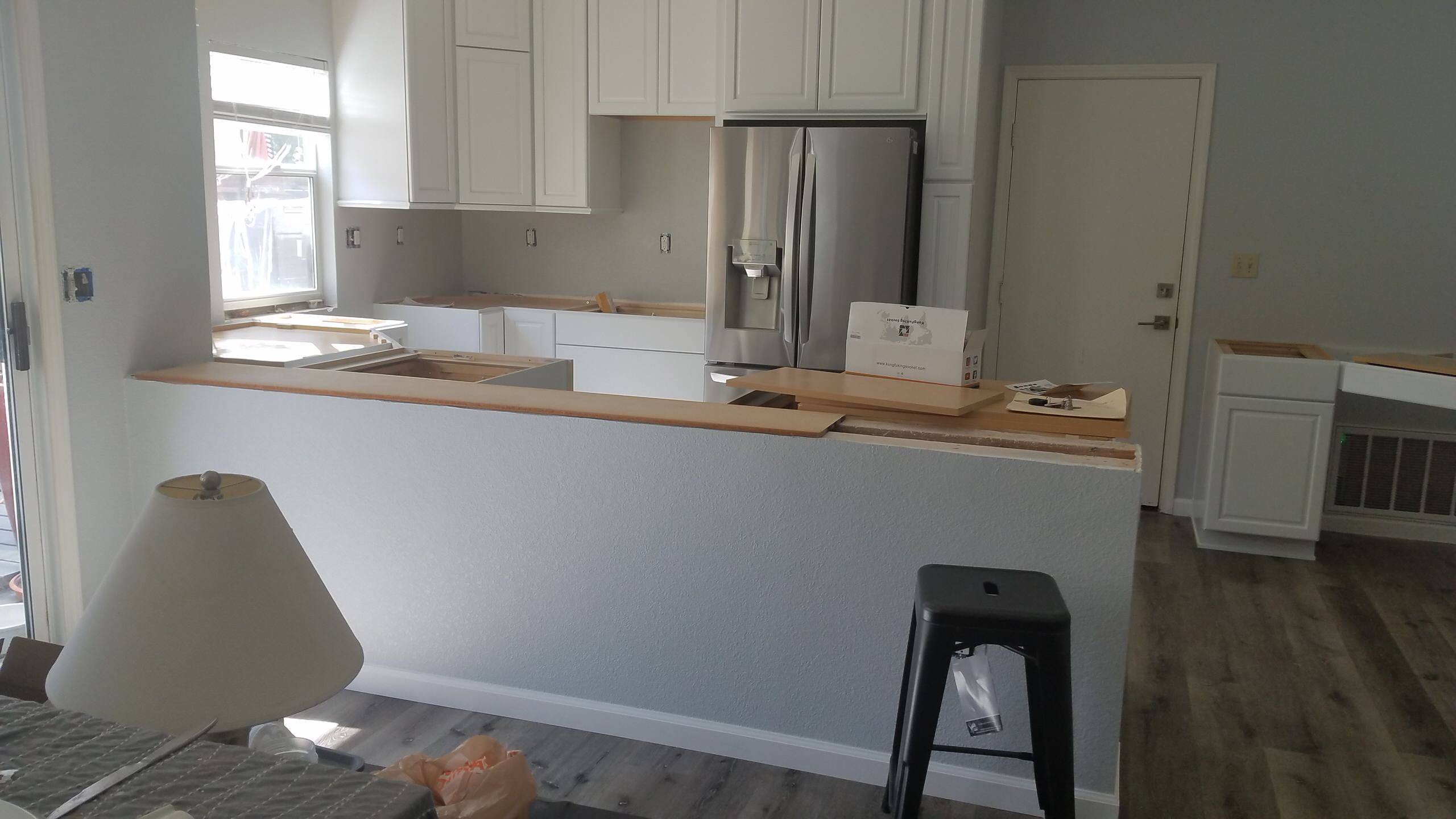 Kitchen Remodel Work in Progress, Folsom, CA