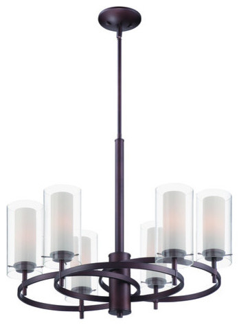 Forecast Lighting FK0002 Hula 6 Light Single Tier Chandelier