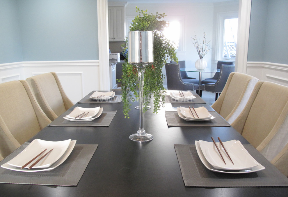 Example of a trendy dining room design in Vancouver