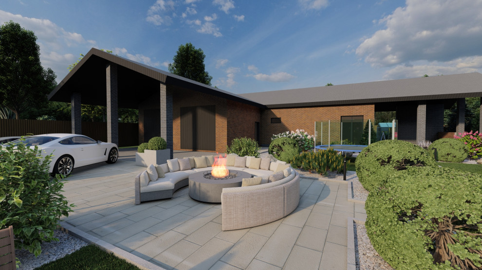 Ландшафтный дизайн 25 соток в д. Большая Ельня