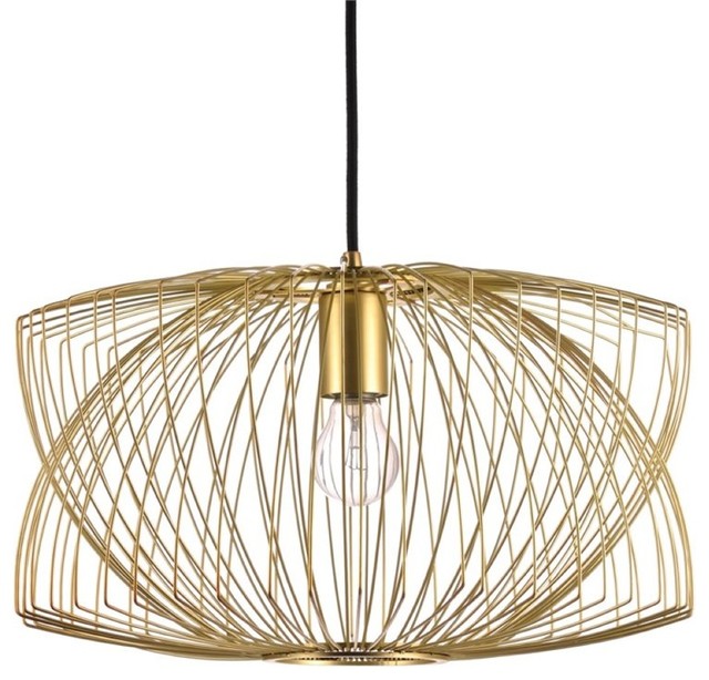 Nuevo Living Helia Lighting Pendant, Gold Stainless Steel Metal ...
