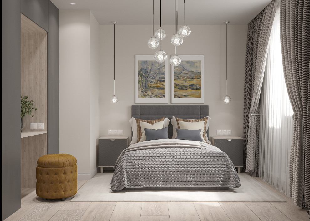 Спальня в современном стиле 12 м2