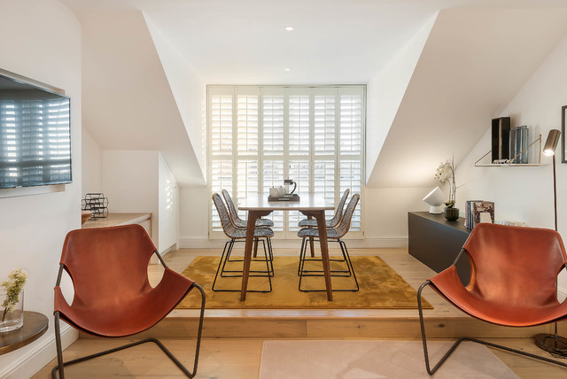 Lansdowne Walk contemporaneo-sala-da-pranzo
